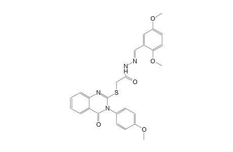 N'-[(E)-(2,5-dimethoxyphenyl)methylidene]-2-{[3-(4-methoxyphenyl)-4-oxo-3,4-dihydro-2-quinazolinyl]sulfanyl}acetohydrazide