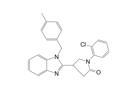 1-(2-Chlorophenyl)-4-{1-[(4-methylphenyl)methyl]-1H-1,3-benzodiazol-2-yl}pyrrolidin-2-one