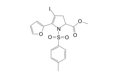 5-(2-furanyl)-4-iodo-1-(4-methylphenyl)sulfonyl-2,3-dihydropyrrole-2-carboxylic acid methyl ester