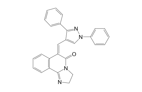 (Z)-6-((1,3-diphenyl-1H-pyrazol-4-yl)methylene)-2,3-dihydroimidazo[2,1-a]isoquinolin-5(6H)-one