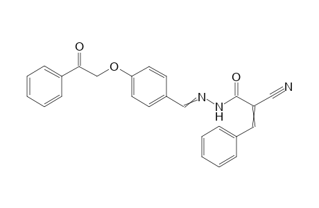 2-Cyano-N'-(4-(2-oxo-2-phenylethoxy)benzylidene)-3-phenylacrylohydrazide