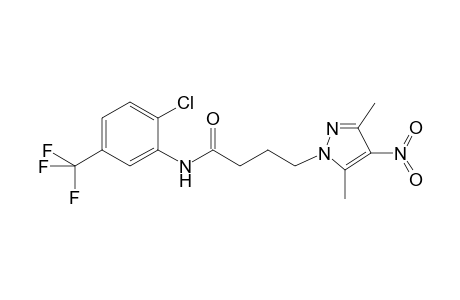 1H-Pyrazole-1-butanamide, N-[2-chloro-5-(trifluoromethyl)phenyl]-3,5-dimethyl-4-nitro-