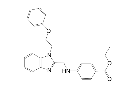 benzoic acid, 4-[[[1-(2-phenoxyethyl)-1H-benzimidazol-2-yl]methyl]amino]-, ethyl ester