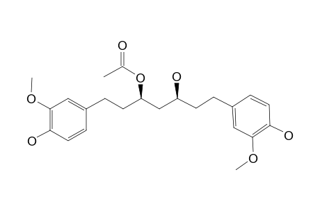 (3R,5S)-3-ACETOXY-5-HYDROXY-1,7-BIS-(4-HYDROXY-3-METHOXYPHENYL)-HEPTANE