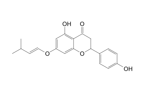 4H-1-Benzopyran-4-one, 2,3-dihydro-5-hydroxy-2-(4-hydroxyphenyl)-7-[(3-methyl-1-butenyl)oxy]-