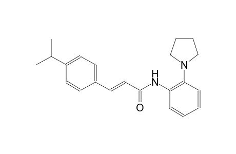 (2E)-3-(4-isopropylphenyl)-N-[2-(1-pyrrolidinyl)phenyl]-2-propenamide