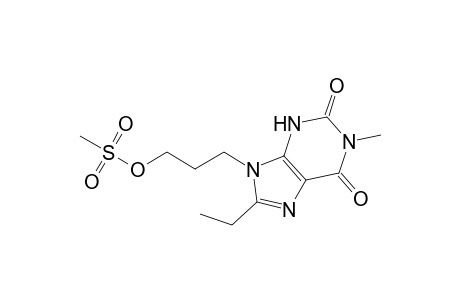 8-Ethyl-9-(3-mesyloxypropyl)-1-methyl-3,9-dihydro-1H-purine-2,6-dione
