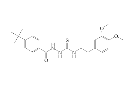 2-(4-tert-butylbenzoyl)-N-[2-(3,4-dimethoxyphenyl)ethyl]hydrazinecarbothioamide
