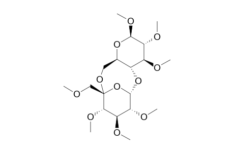 Methyl 5,6-anhydro-(2,3,4,6-tetramethoxy-.alpha.-D-xylo-hexos-5-ulopyranosyl)-(1-> 4)-2,3-dimethoxy-.beta.-D-galactopyranoside
