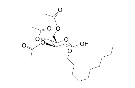2-O-Decyl-3,4,6-tri-O-acetyl-b-d-glucopyranose