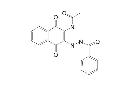 2-(Acetylamino)-3-(N'-benzoylhydrazido)-1,4-naphthoquinone