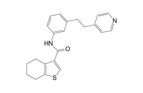 N-{3-[2-(pyridin-4-yl)ethyl]phenyl}-4,5,6,7-tetrahydro-1-benzothiophene-3-carboxamide