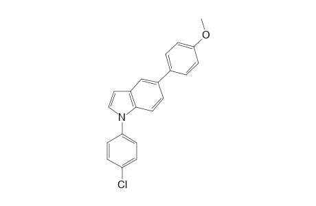 1-(4-Chlorophenyl)-5-(4-methoxyphenyl)-1H-indole