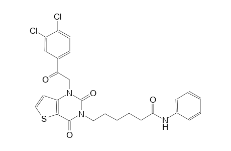 6-(1-[2-(3,4-dichlorophenyl)-2-oxoethyl]-2,4-dioxo-1,4-dihydrothieno[3,2-d]pyrimidin-3(2H)-yl)-N-phenylhexanamide