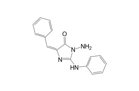 (5E)-3-amino-2-anilino-5-(phenylmethylene)-4-imidazolone