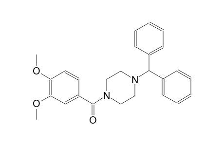 1-benzhydryl-4-(3,4-dimethoxybenzoyl)piperazine