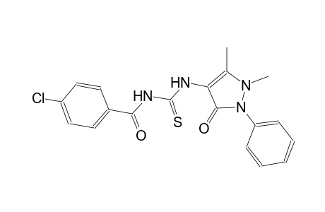 N-(4-chlorobenzoyl)-N'-(1,5-dimethyl-3-oxo-2-phenyl-2,3-dihydro-1H-pyrazol-4-yl)thiourea