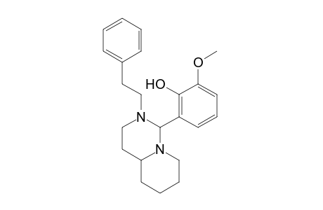 2-methoxy-6-(octahydro-2-phenethyl-1H-pyrido[1,2-c]pyrimidin-1-yl)phenol