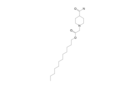 4-carbamoyl-1-piperidineacetic acid, dodecyl ester