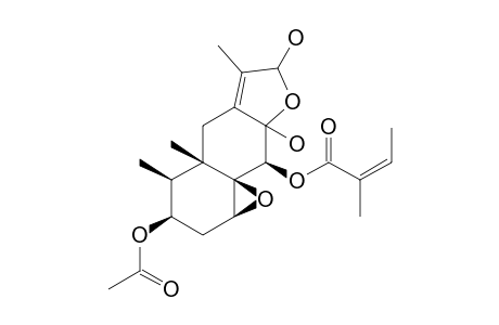 1beta,10beta-epoxy-8,12-dihydroxy-3beta-acetoxy-9beta-angeloyloxyeremophil-7(11)-en-8,12-disemiketal