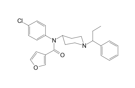 N-4-Chlorophenyl-N-[1-(1-phenylpropyl)piperidin-4-yl]furan-3-carboxamide