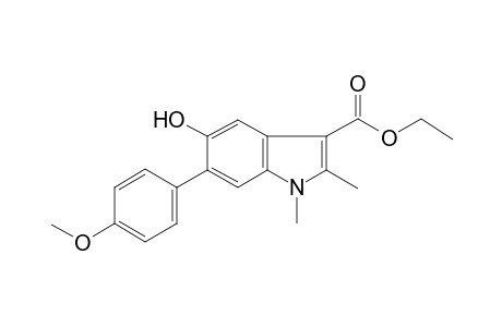 Ethyl 5-hydroxy-6-(4-methoxyphenyl)-1,2-dimethyl-1H-indole-3-carboxylate