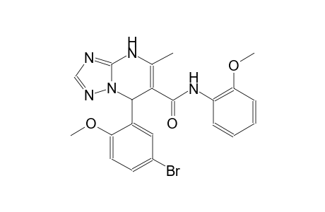 7-(5-bromo-2-methoxyphenyl)-N-(2-methoxyphenyl)-5-methyl-4,7-dihydro[1,2,4]triazolo[1,5-a]pyrimidine-6-carboxamide