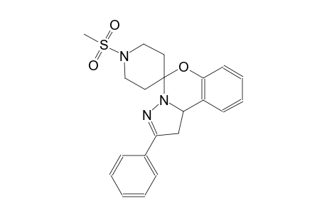1'-(methylsulfonyl)-2-phenyl-1,10b-dihydrospiro[benzo[e]pyrazolo[1,5-c][1,3]oxazine-5,4'-piperidine]