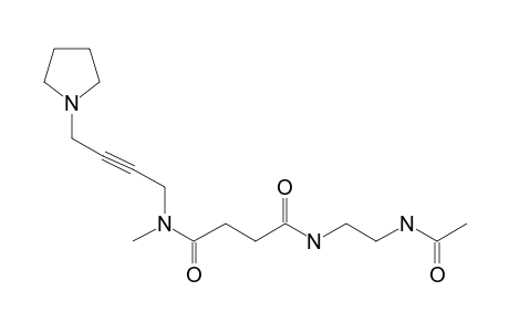 Butanediamide, N-methyl-N-[4-(1-pyrrolidinyl)-2-butynyl]-N'-[2-(acetamidoethyl]-