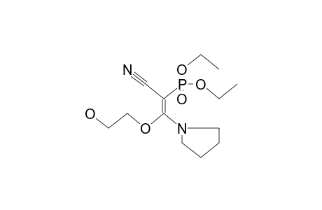 (E)-2-diethoxyphosphoryl-3-(2-hydroxyethoxy)-3-pyrrolidin-1-yl-acrylonitrile