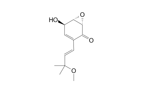 (1S,5R,6S)-5-hydroxy-3-((E)-3-methoxy-3-methylbut-1-en-1-yl)-7-oxabicyclo[4.1.0]hept-3-en-2-one