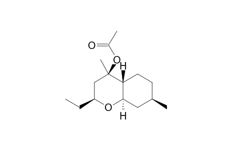 [(2S,4R,4aR,7R,8aR)-2-ethyl-4,7-dimethyl-2,3,4a,5,6,7,8,8a-octahydrochromen-4-yl] acetate