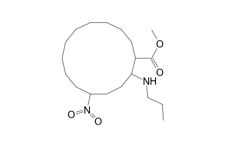 Cyclotetradecanecarboxylic acid, 5-nitro-2-(propylamino)-, methyl ester