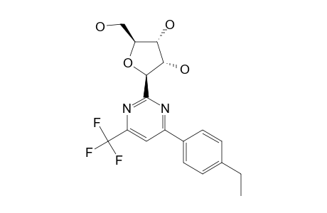 2-(BETA-D-RIBOFURANOSYL)-4-(4-ETHYLPHENYL)-6-(TRIFLUOROMETHYL)-PYRIMIDINE