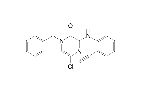 1-Benzyl-5-chloro-3-(2-ethynylphenylamino)-2(1H)-pyrazinone
