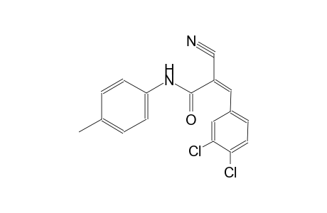 (2Z)-2-cyano-3-(3,4-dichlorophenyl)-N-(4-methylphenyl)-2-propenamide