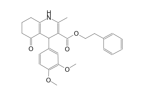 2-phenylethyl 4-(3,4-dimethoxyphenyl)-2-methyl-5-oxo-1,4,5,6,7,8-hexahydro-3-quinolinecarboxylate