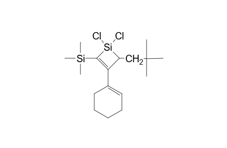 1,1-DICHLORO-2-TRIMETHYLSILYL-3-CYCLOHEX-1-ENYL-4-NEOPENTYL-1-SILACYCLOBUT-2-ENE