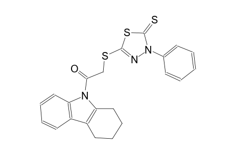 5-{[2-oxo-2-(1,2,3,4-tetrahydro-9H-carbazol-9-yl)ethyl]sulfanyl}-3-phenyl-1,3,4-thiadiazole-2(3H)-thione
