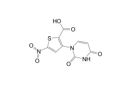5-Nitro-3-(1',2',3',4'-tetrahydro-2',4'-dioxopyrimidin-1'-yl)thiophene-2-carboxylic acid