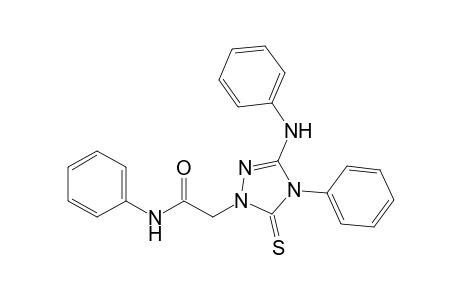 1H-1,2,4-Triazole-1-acetamide, 4,5-dihydro-N,4-diphenyl-3-(phenylamino)-5-thioxo-