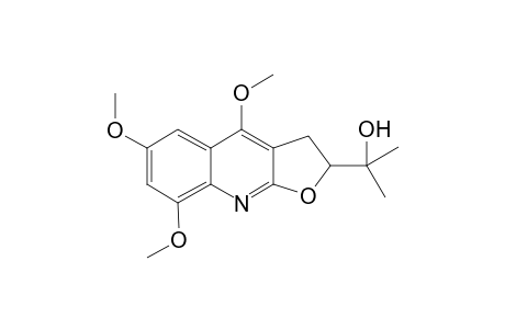 2-(4,6,8-trimethoxy-2,3-dihydrofuro[2,3-b]quinolin-2-yl)-2-propanol