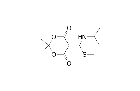 1,3-Dioxane-4,6-dione, 2,2-dimethyl-5-[[(1-methylethyl)amino](methylthio)methylene]-