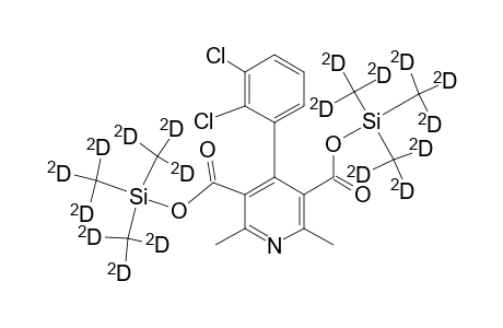 2,6-Dimethyl-3,5-di(nonadeuterotrimethylsiloxycarbonyl)-4-(2,3-dichlorophenyl)-pyridine
