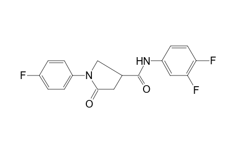 Pyrrolidine-3-carboxamide, 1-(4-fluorophenyl)- N-(3,4-difluorophenyl)-5-oxo-
