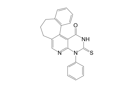 2-thioxo-3,9,10,11-tetrahydro-1-phenyl-benzo[6',7']cyclohepta[1',2':4,5]pyrido[2,3-d]pyrimidin-4-one