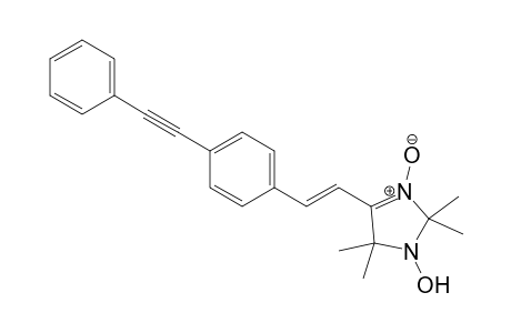 1-Hydroxy-2,2,5,5-tetramethyl-4-[2'-(4"-phenylethynylphenyl)vinyl]-2,5-dihydro-1H-imidazole - 3-oxide