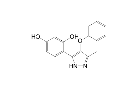 1,3-Benzenediol, 4-(3-methyl-4-phenoxy-1H-pyrazol-5-yl)-