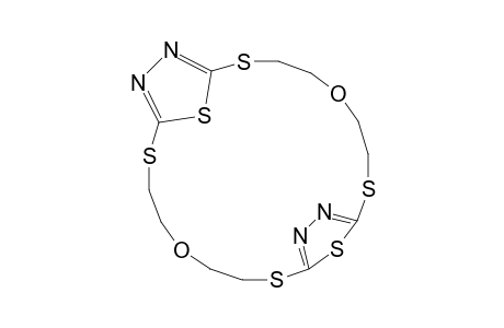 5,16-Dioxa-2,8,13,19,23,24-hexathia-10,11,21,22-tetraazatricyclo[18.2.1.19,12]tetracosa-9,11,20,22-tetraene
