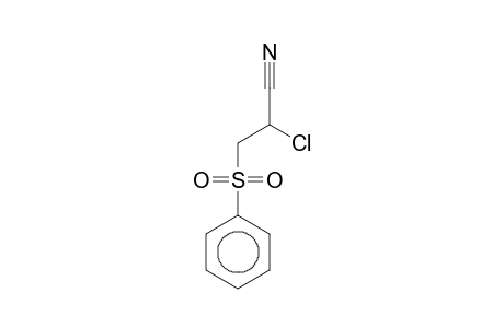 2-Chloro-3-(phenylsulfonyl)propanenitrile